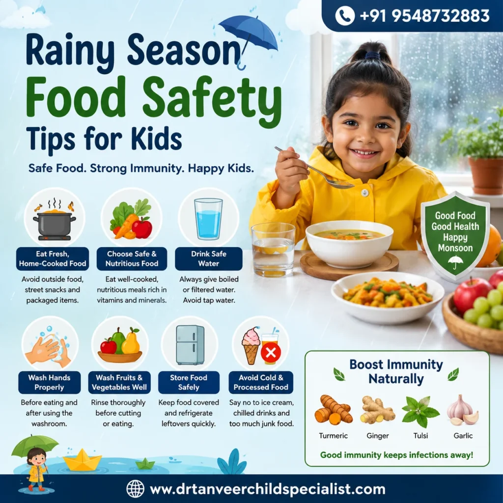 Rainy Season Food Safety Tips for Kids